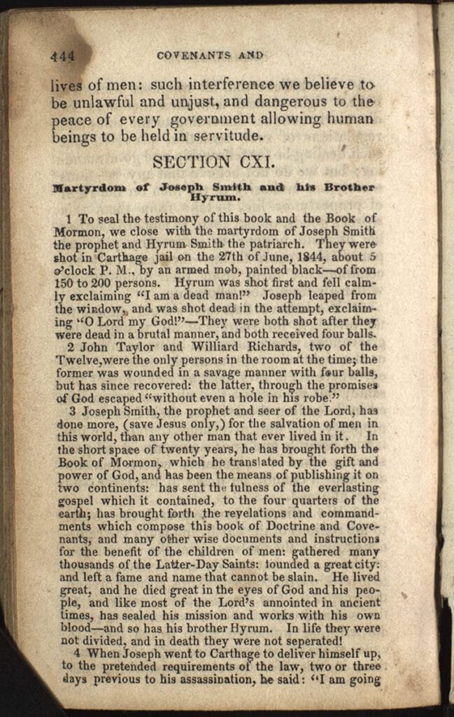 The 1844 Doctrine and Covenants